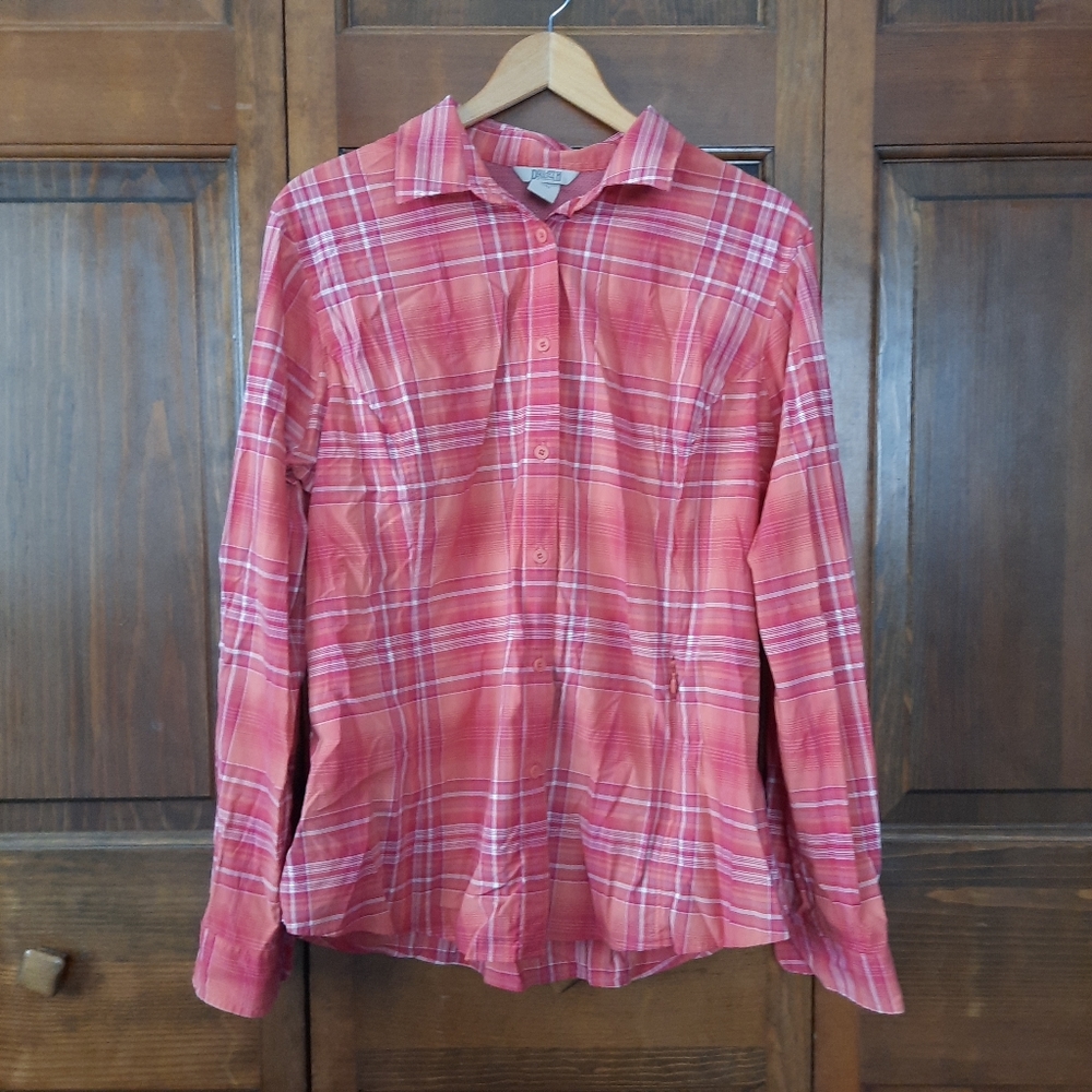 Duluth Trading Co. Sidewinder Shirt, XL, pink